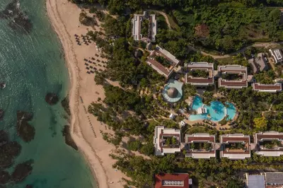 an aerial view of a resort next to the beach at Iberostar Waves Costa Dorada - All Inclusive in San Felipe de Puerto Plata