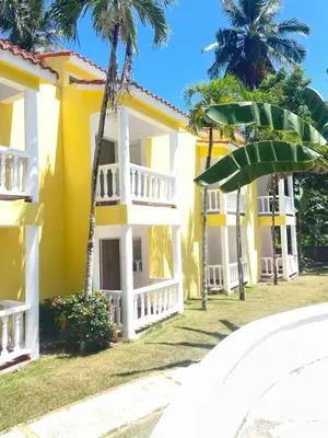 a view of the front of the villas at Palms Lounge Cabarete in Cabarete