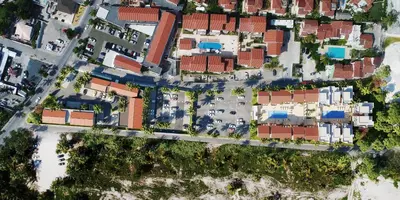 an overhead view of a city with buildings at Beauty Apartment Coral Village 2 close to the beach in Punta Cana