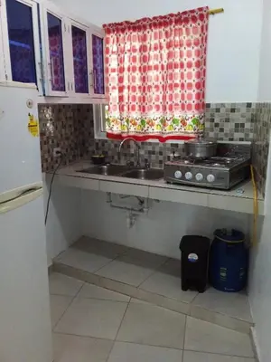 a kitchen with a sink and a stove at Appart-hotel Veras Samana No-14 in Santa Bárbara de Samaná