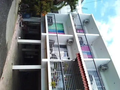 an external view of a building with balconies at Appart-hotel Veras Samana No-14 in Santa Bárbara de Samaná