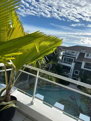 a balcony with a view of a building at Luxury Apartment Dominicus in La Laguna