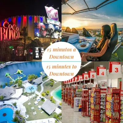 a collage of pictures of a resort at Hermoso apartamento 1 hab a pasos de la playa in Punta Cana