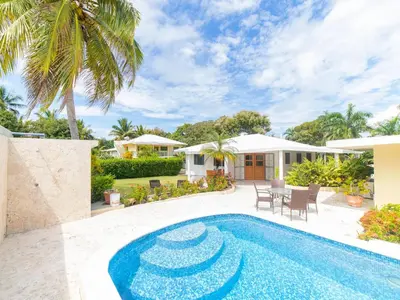 an image of a villa with a swimming pool at Casati Family House, Great Pool Garden in Sosúa