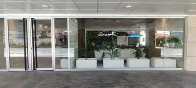 a store front with potted plants inside of it at Boca del Mar III, Boca Chica in Boca Chica