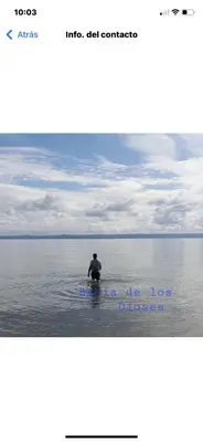 a man sitting on a surfboard in the water at River 1 Basili in Santa Bárbara de Samaná