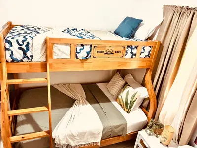 a couple of bunk beds in a room at La casa del almendro in Concepción de La Vega
