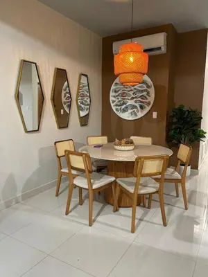 a dining room with a table and chairs at modern y acogedor in San Felipe de Puerto Plata