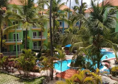 a view of the pool at the resort at Penthouse in El Cortecito in Punta Cana