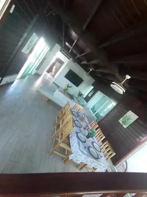 an overhead view of a living room in a house at villa cueva del padre pio in Santiago de los Caballeros