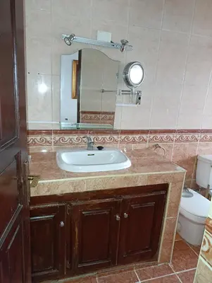 a bathroom with a sink and a toilet at acuario residencial 2 in La Viva