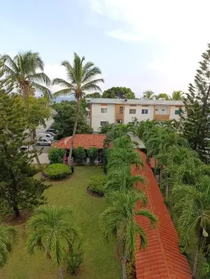 an aerial view of a resort with palm trees at acuario residencial 2 in La Viva
