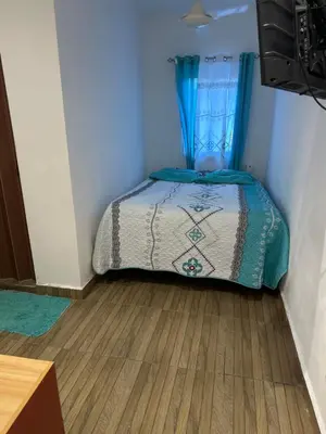 a small bedroom with a bed in a room at Damaris Bed & Breakfast in Las Terrenas