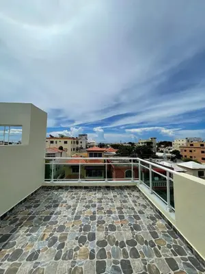 a balcony with a view of a city at 3 bedroom apartment with private jacuzzi and terrace in Ensanche Savica de Mendoza