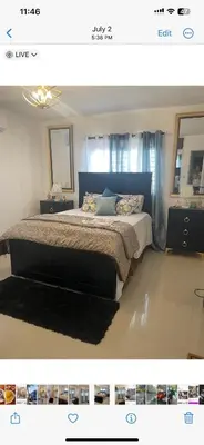 a bedroom with a large bed in a room at El Rincon de Sanchez