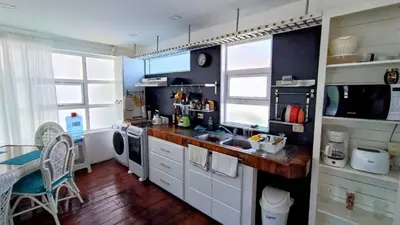 a kitchen with a sink and a counter top at Cabarete Heartbeat Suite, 1 BR in Cabarete