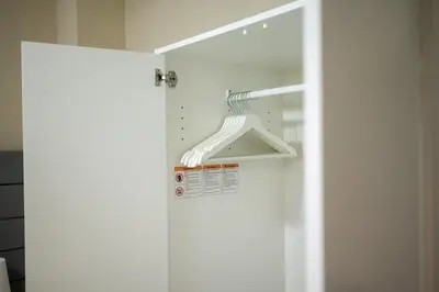 a white refrigerator in a kitchen with its door open at Studio 3 Zona Colonial - Centro Histórico in Santo Domingo