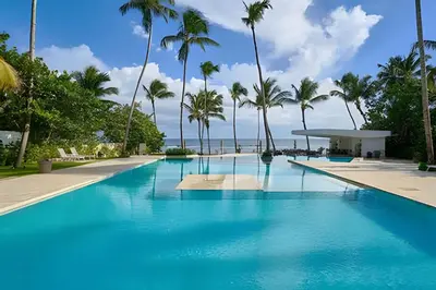 Gallery image of Caribbean Golden Sunset View,1BDRM Beachfront Apt. in La Puntica de Juan Dolio