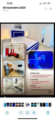 a page of a website with a picture of a room at Bienvenue chez soi in Boca Chica