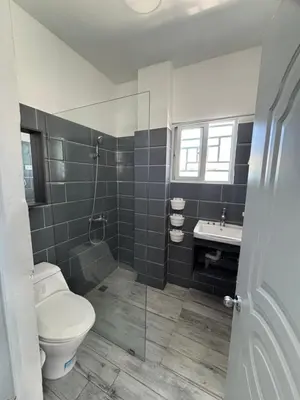 a bathroom with a toilet and a sink at Calle Roma in Bayahibe