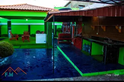 a house with a swimming pool in the yard at Villa en Pedernales in Pedernales