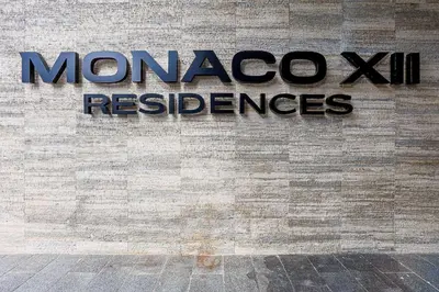 a sign for morocco x reserves on the side of a building at Upscale City Center Condo in Santo Domingo