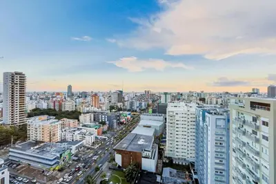 a view of a city with tall buildings at Upscale City Center Condo in Santo Domingo
