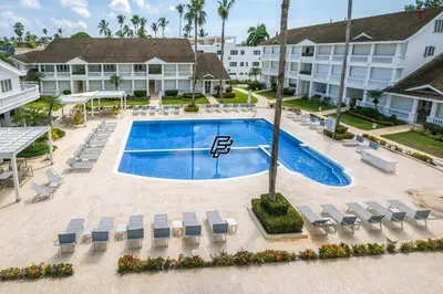 an image of a swimming pool at a resort at Luxury Penthouse in front of the Sea in Las Terrenas in Las Terrenas
