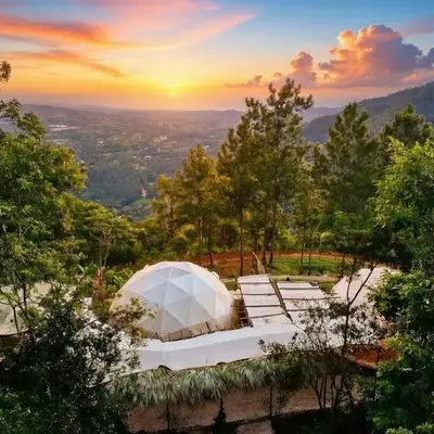 Romantic Glamping Dome with Epic Mountain Views