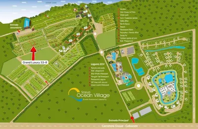 a map of the casa miya site at Grand Luxury Villa in Sosua Ocean Village in Sosúa