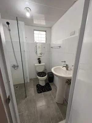 a bathroom with a toilet and a sink at Cozy apartment in Licey al Medio in Licey al Medio