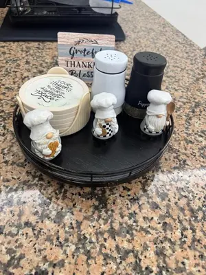 a tray with some food on top of a counter at Chic City Apartment Walk to Everything! in Santo Domingo