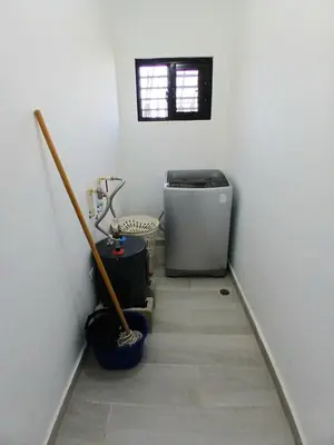 a hallway with a stairway leading to a room at APARTAMENTO EXCLUSIVO Villa Privada Flamboyan in Bayahibe
