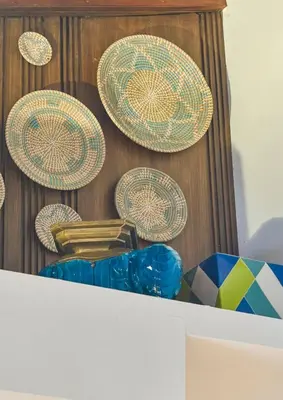 a group of plates and bowls on top of a table at Increíble ático de lujo con impresionantes vistas in Puerto Plata