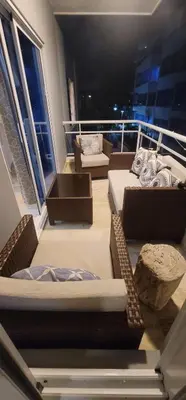 a room with three beds on a cruise ship at Luxury Cabarete East Condominiums in Cabarete