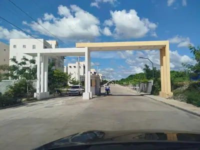 a gas station on the side of a road at Los manglares in La Cana