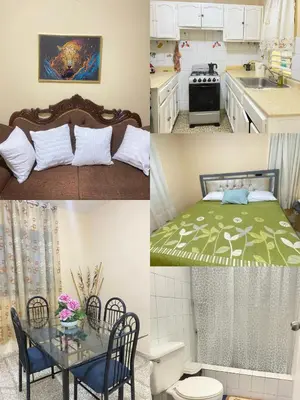a collage of photos of a kitchen and a room at Espacio acogedor y funcional in SJM