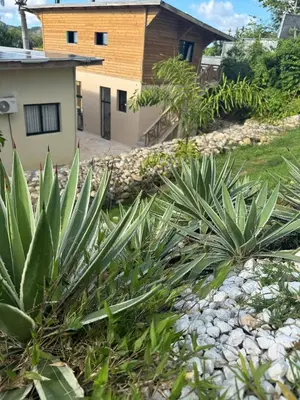a view of a house from the garden at Las Indgenas 6BR Pool Jacuzzi Gazebo in Imbert