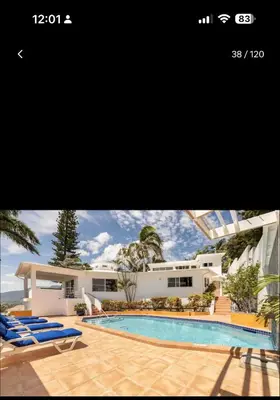 a picture of a house with a swimming pool at Puerto Plata, beach Pent house in Maggiolo