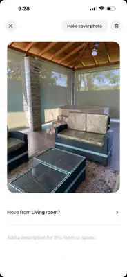 a living room with a couch and a coffee table at Lissette altagracia in Concepción de La Vega