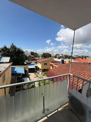 a view of a city from a balcony at Apartamento de lujos Avenida España