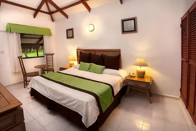 a bedroom with a large bed in a room at Viva Dominicus Beach by Wyndham, A Trademark All Inclusive in Bayahibe