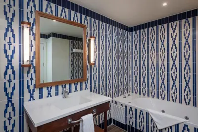 a bathroom with a sink and a mirror at El Beso Adults Only At Ocean El Faro - All Inclusive in Punta Cana