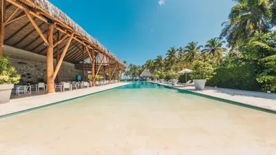 a pool at the resort at Special Price Deluxe 2BR at El Portillo in Las Terrenas