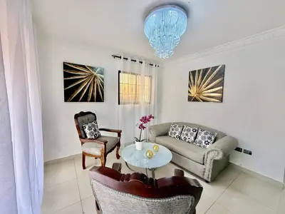 a living room with a couch and a table at Apartment Travis l in La Viva