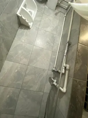 a bathroom with a sink and a toilet at Casa De Matias in Las Terrenas