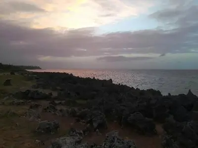 a view of the ocean on a cloudy day at Hermoso apartamento de playa en perla marina Sosua - Cabarete in Sosúa