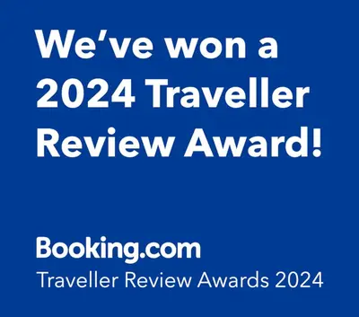 a sign that says were won a traveller review award at Ocean Dream Artist Loft 1st See Line in Cabarete