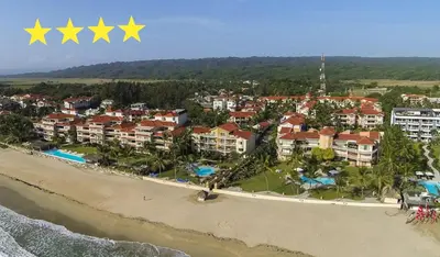 an aerial view of a resort with stars at Ocean Dream 3d floor studio w/balcony in Cabarete