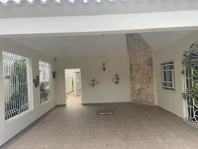 an empty hallway of a house with a stone wall at Maria's Entire House HIGUEY 2BD in Higuey
